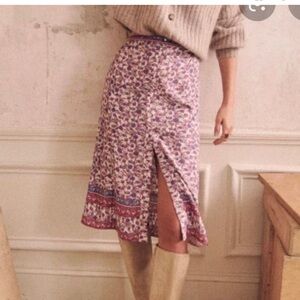 SOLD SEZANE midi floral skirt Size 36